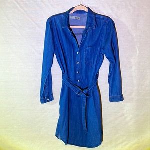 Denim Button Down Dress